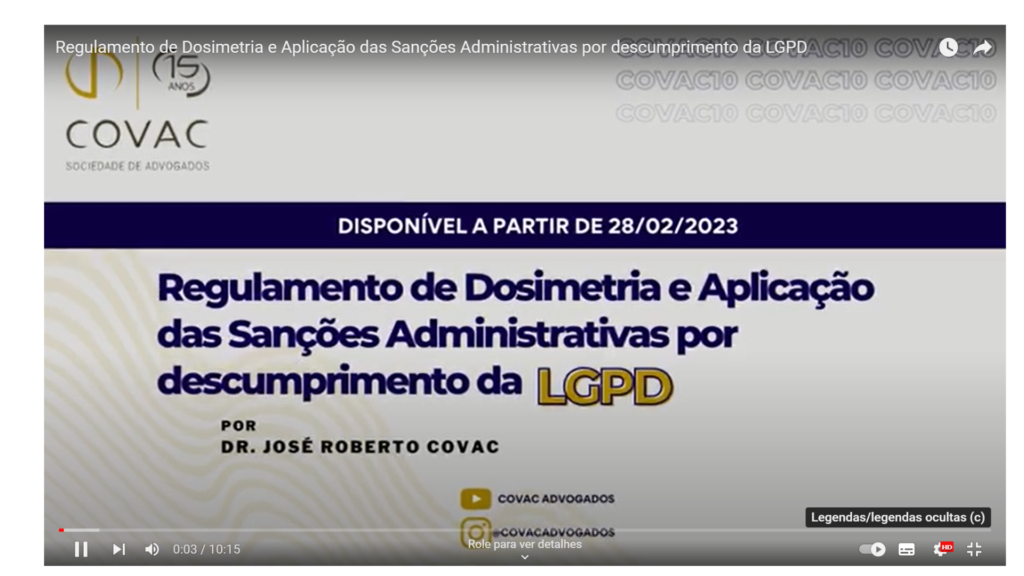 Regulamento de Dosimetria e Aplicação das Sanções Administrativas por descumprimento da LGPD