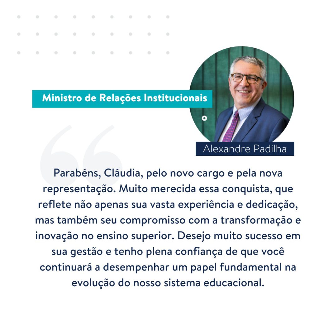 MINISTRO DAS RELAÇÕES INSTITUCIONAIS, ALEXANDRE PADILHA, PARABENIZA CLAUDIA ROMANO PELO NOVO CARGO – MERECIDA CONQUISTA!